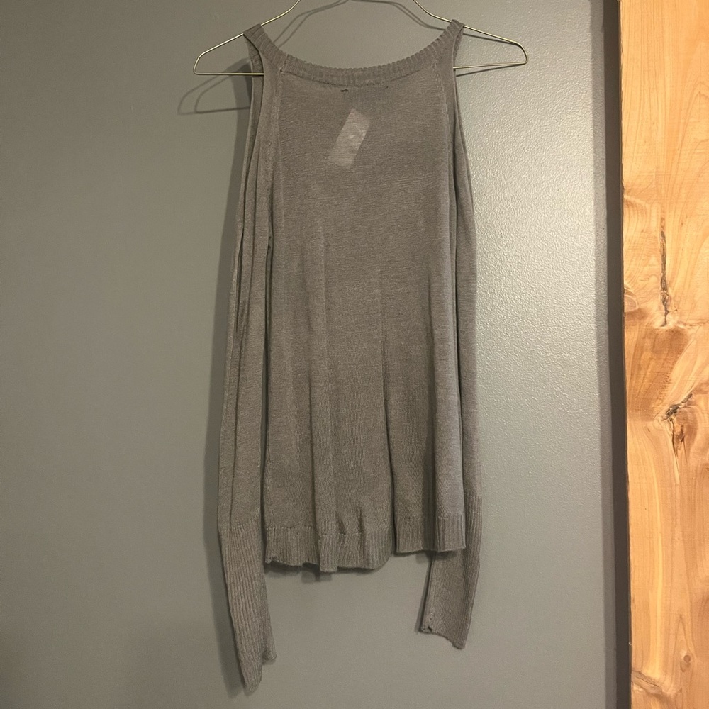Cold shoulder sweater